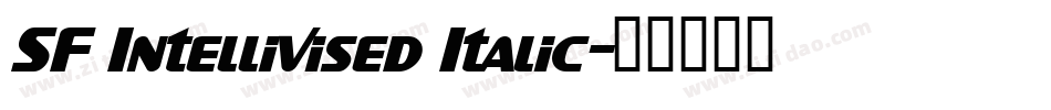 SF Intellivised Italic字体转换